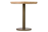 MESA COMEDOR MADERA MANGO METAL MARRON 70x70x75 CM