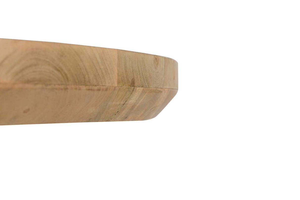 MESA COMEDOR MADERA MANGO METAL MARRÓN 70x70x75 CM