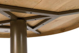 MESA COMEDOR MADERA MANGO METAL MARRÓN 70x70x75 CM