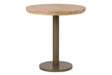 MESA COMEDOR MADERA MANGO METAL MARRÓN 70x70x75 CM