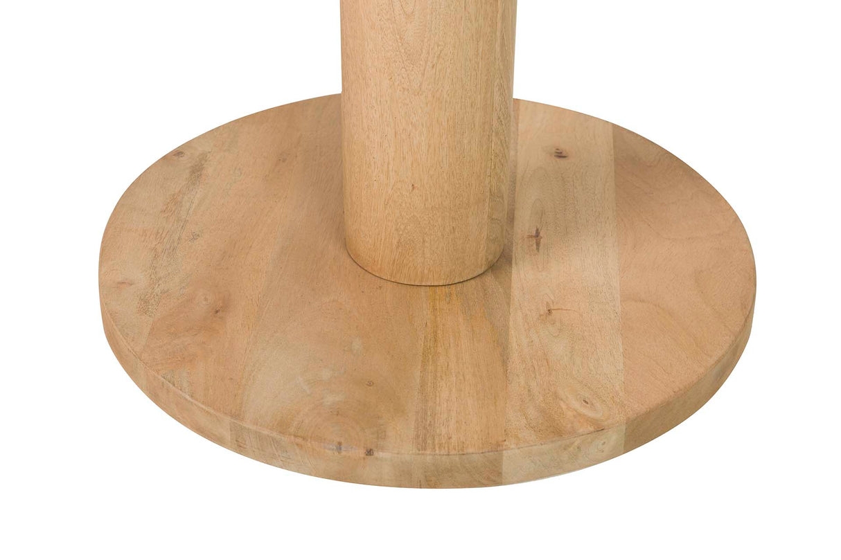 MESA COMEDOR MADERA MANGO MÁRMOL 70x70x75 CM
