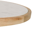 MESA COMEDOR MADERA MANGO MÁRMOL 70x70x75 CM