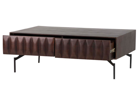 MESA CENTRO MADERA MANGO MARRON VELORA110x70x40 CM