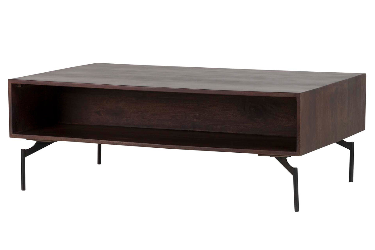 MESA CENTRO MADERA MANGO MARRON VELORA110x70x40 CM