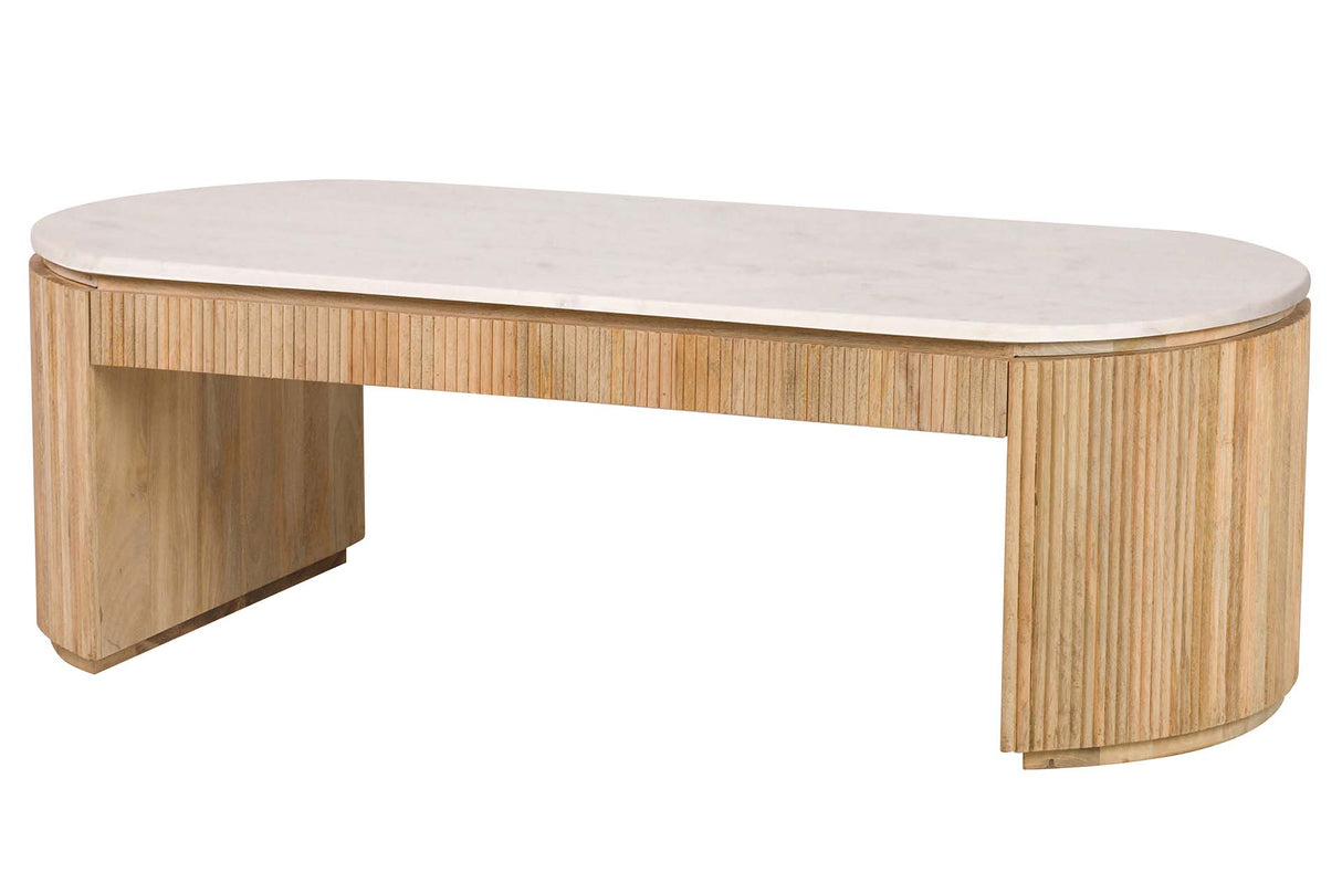 Table de bois de mangue marmol tyla 140x70x45 cm
