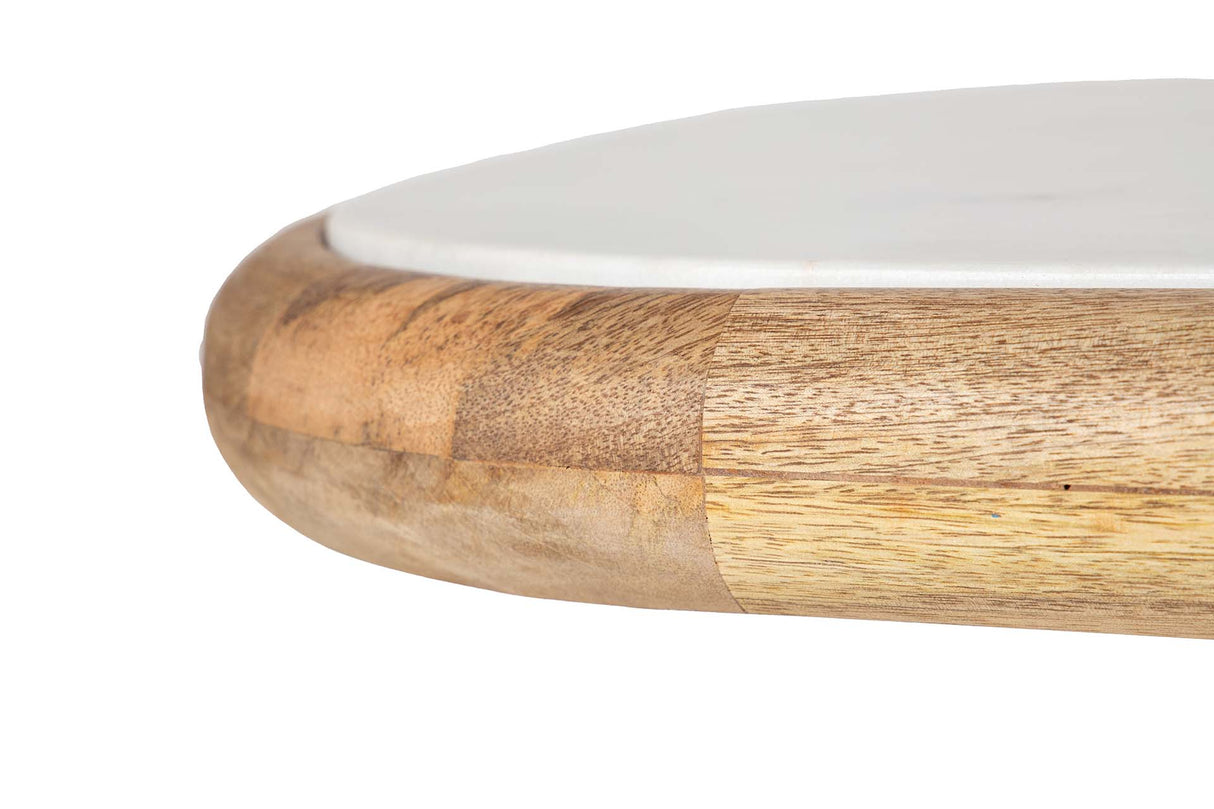 CONSOLA MADERA MANGO MARMOL TELO 140x40x75 CM