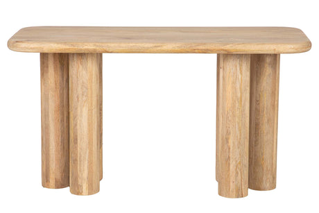 ESCRITORIO MADERA MANGO MARRON FELO 140x60x75 CM