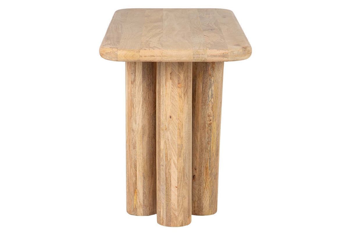 ESCRITORIO MADERA MANGO MARRON FELO 140x60x75 CM