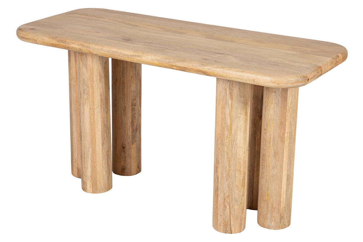 ESCRITORIO MADERA MANGO MARRON FELO 140x60x75 CM