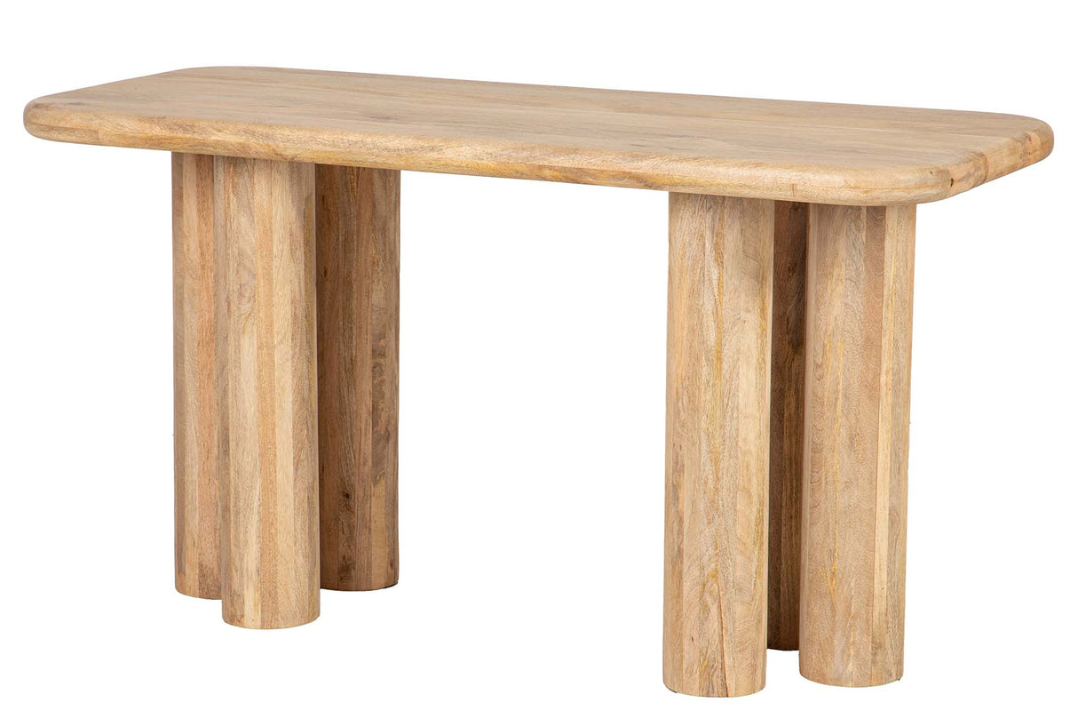 ESCRITORIO MADERA MANGO MARRON FELO 140x60x75 CM