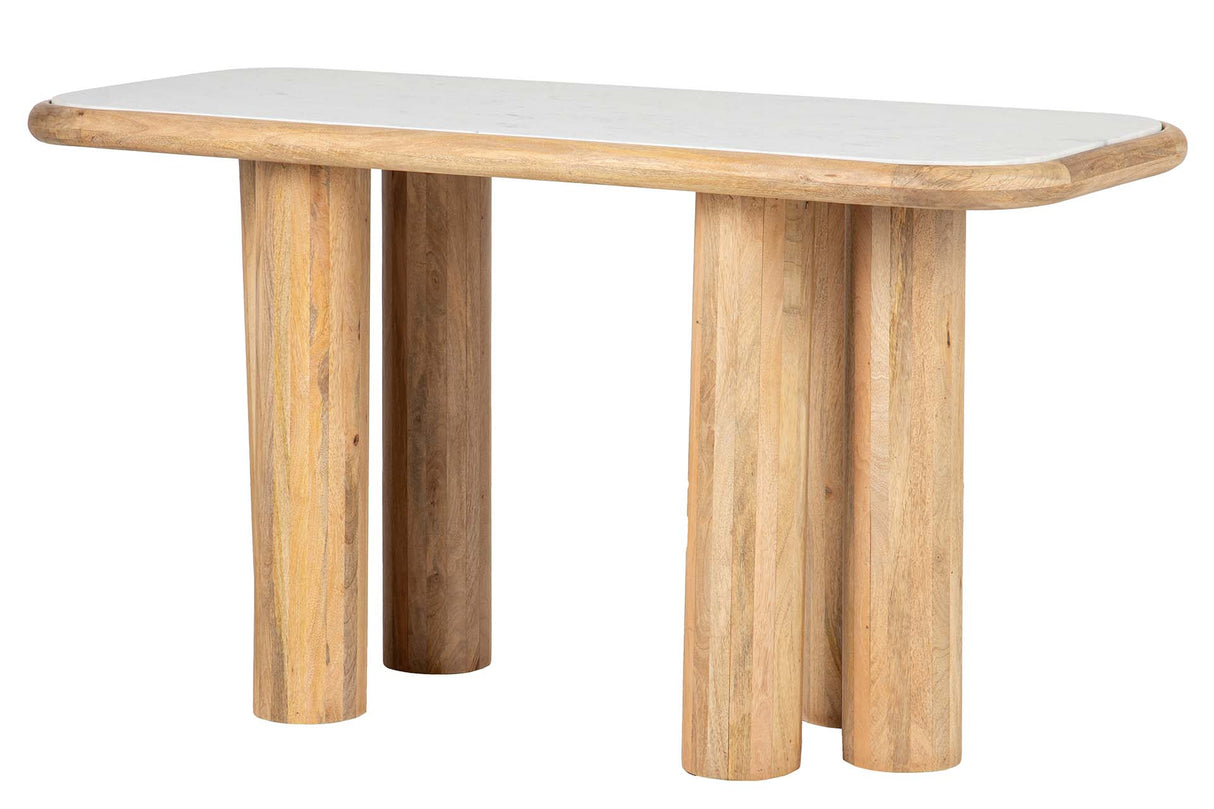 ESCRITORIO MADERA MANGO MARRON TELO 140x60x75 CM