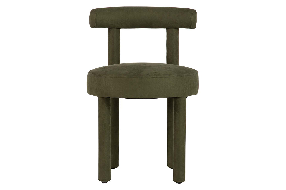 SILLA MADERA ARCE VELVET VERDE 49x52x75 CM