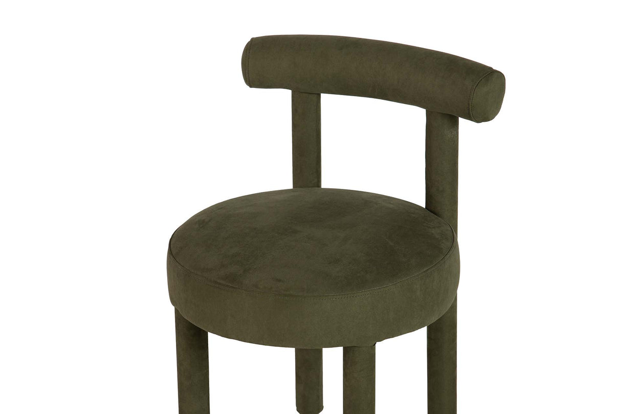 SILLA MADERA ARCE VELVET VERDE 49x52x75 CM