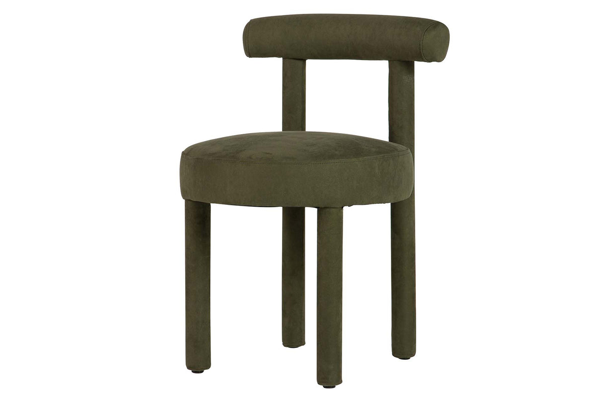 SILLA MADERA ARCE VELVET VERDE 49x52x75 CM