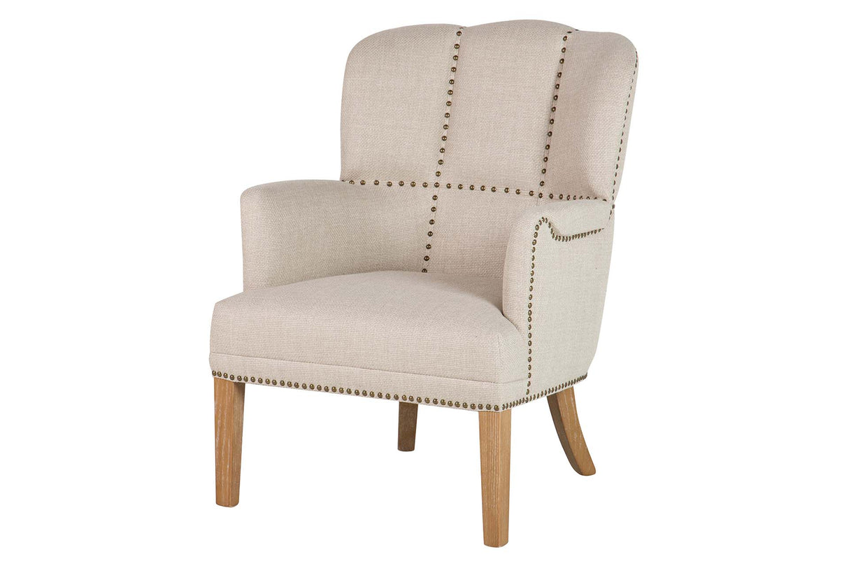Fresno Beige Holzarm Armour 48x53x78 cm