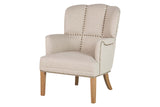 Fresno Beige Holzarm Armour 48x53x78 cm