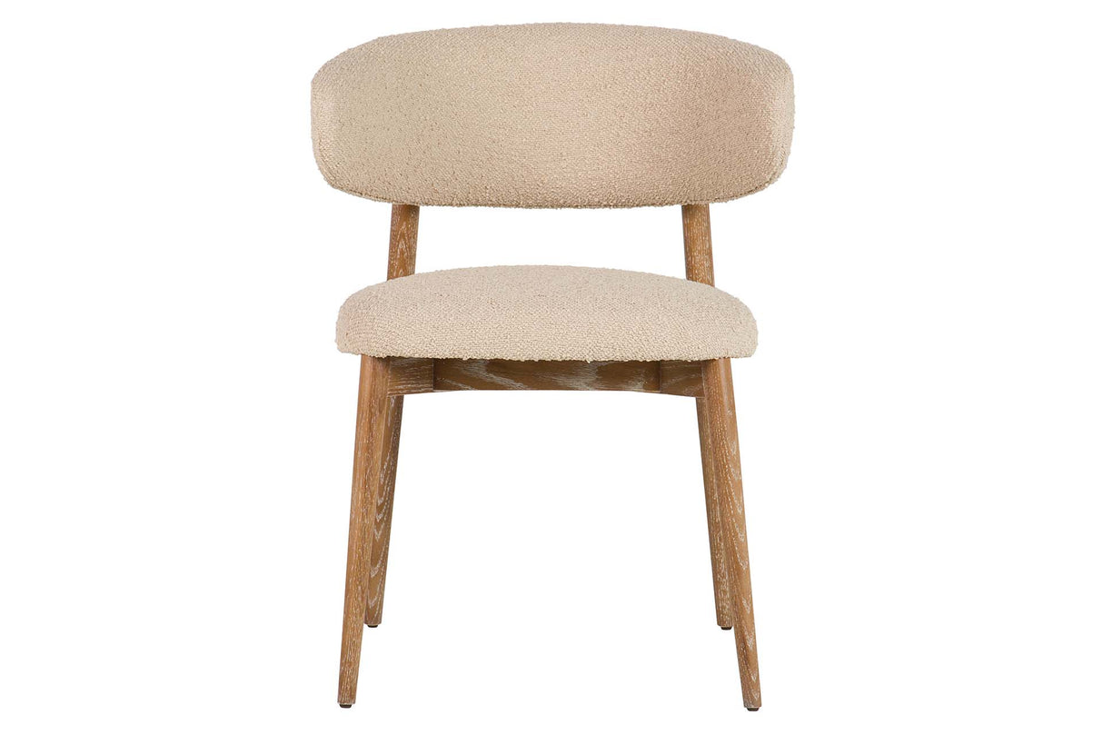 SILLA MADERA FRESNO BEIGE 59x56x80 CM