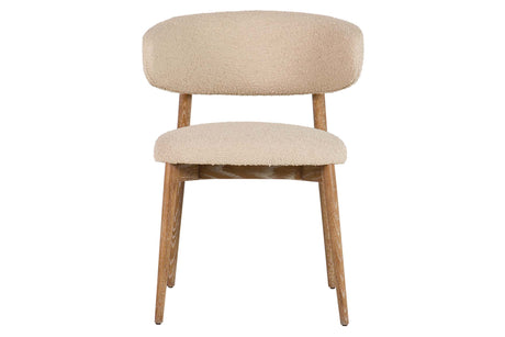 SILLA MADERA FRESNO BEIGE 59x56x80 CM