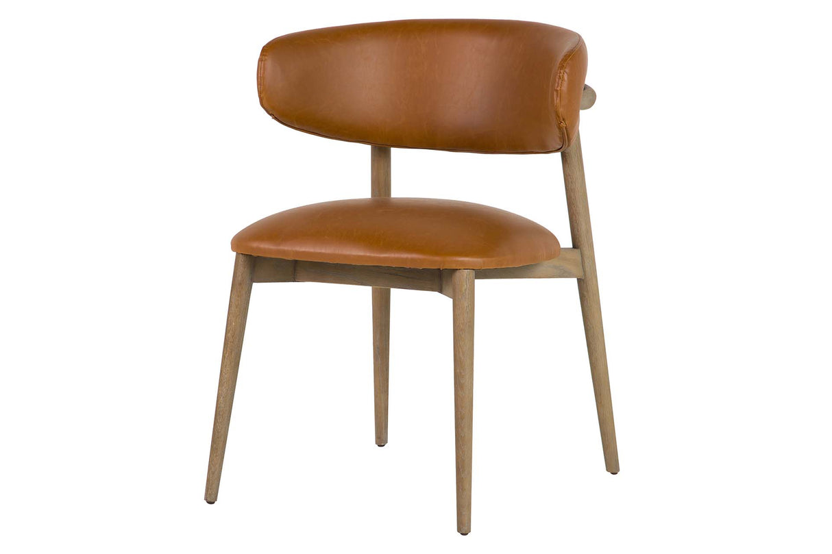 Fresno braunes Holz 59x56x80 cm