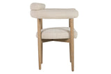 SILLA MADERA FRESNO BEIGE 66x56x79 CM