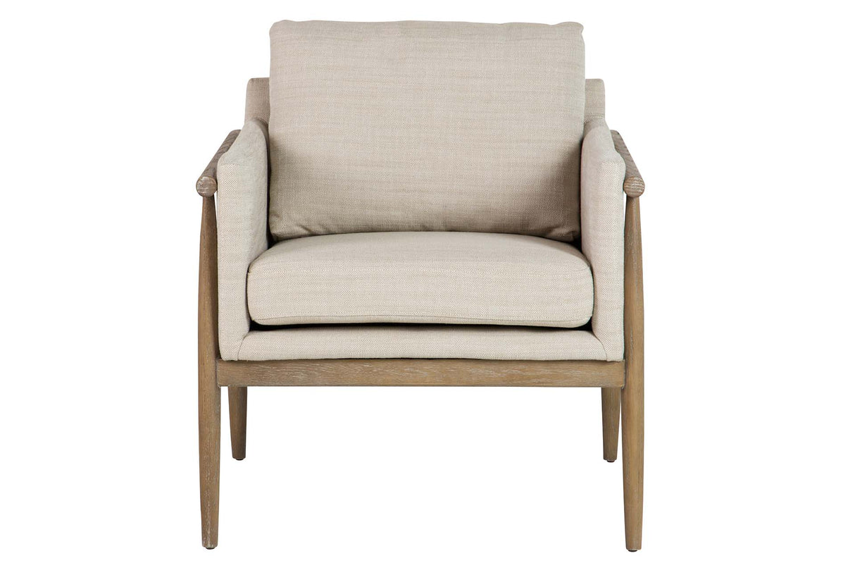 Fresno Beige Holzarm Armour 77x74x72 cm