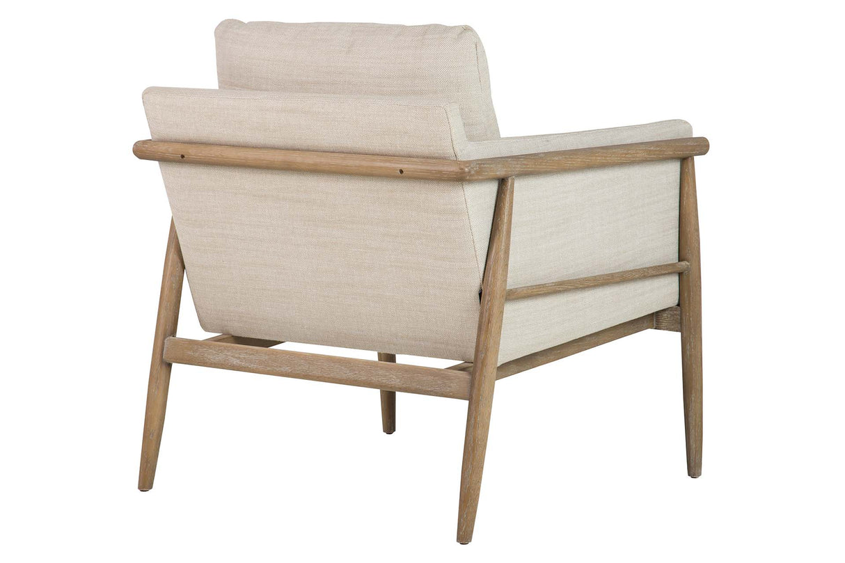 Fresno Beige Holzarm Armour 77x74x72 cm