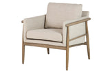 Fresno Beige Holzarm Armour 77x74x72 cm