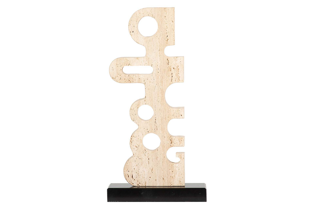 FIGURA MARMOL BEIGE 22x8x43 CM