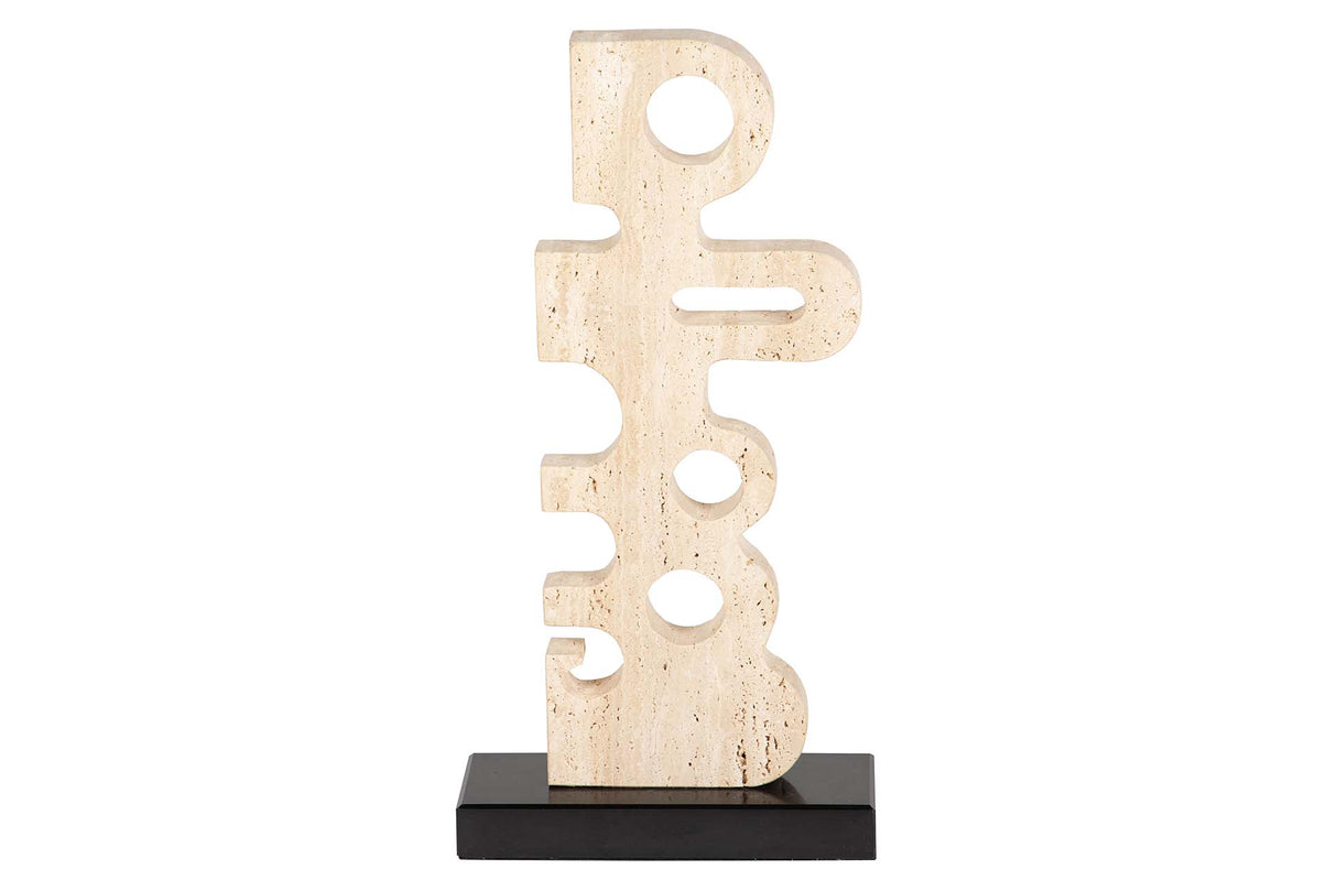 FIGURA MARMOL BEIGE 22x8x43 CM