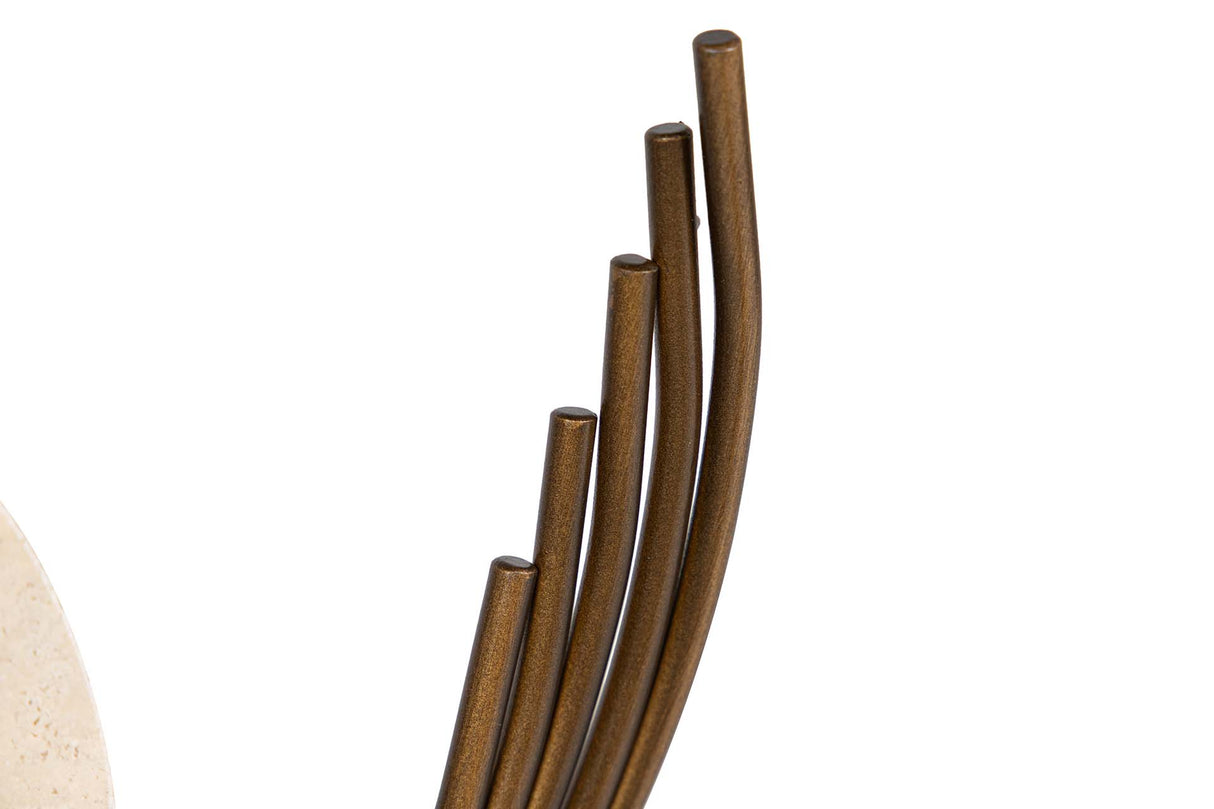 FIGURA MARMOL HIERRO BEIGE 31x8x30 CM