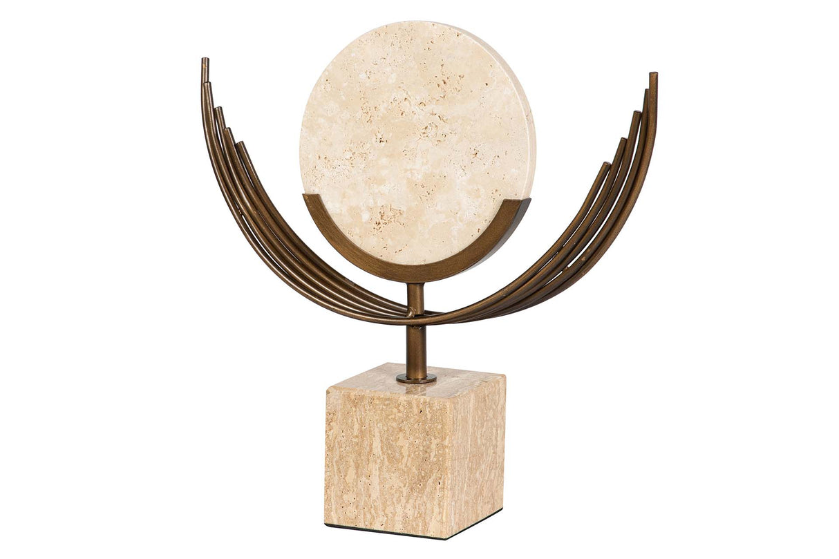 FIGURA MARMOL HIERRO BEIGE 31x8x30 CM