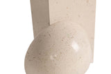 SUJETALIBROS MARMOL BEIGE 23x11x15 CM