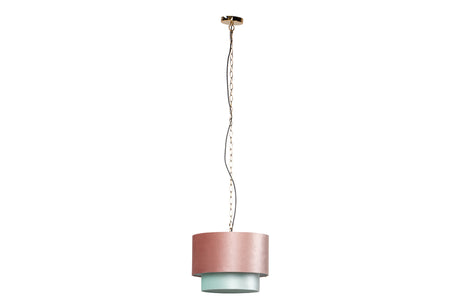 Modern and elegant metal-polyester ceiling lamp measuring 45x45x149 cm