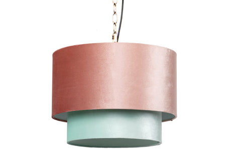 Modern metal and polyester ceiling lamp measuring 45x45x149 cm for stylish interior decor