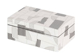 MDF Box White Grey 20x12x8 cm