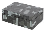 Schwarzer Box Black Grey 28x18x10 cm