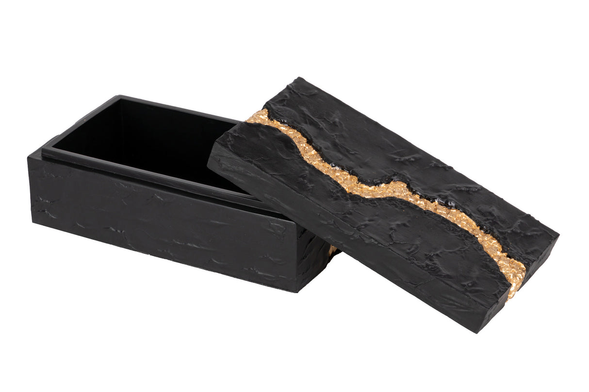 Resina Black Golden 23x13x8 cm