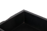 CAJA RESINA NEGRA DORADA 31x17x8 CM